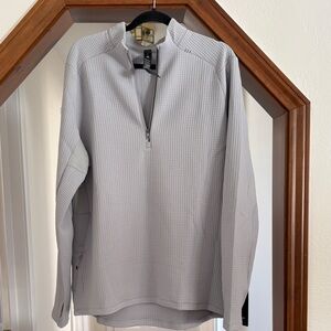lululemon athletica Men's Light Gray Zip-Up Sweater